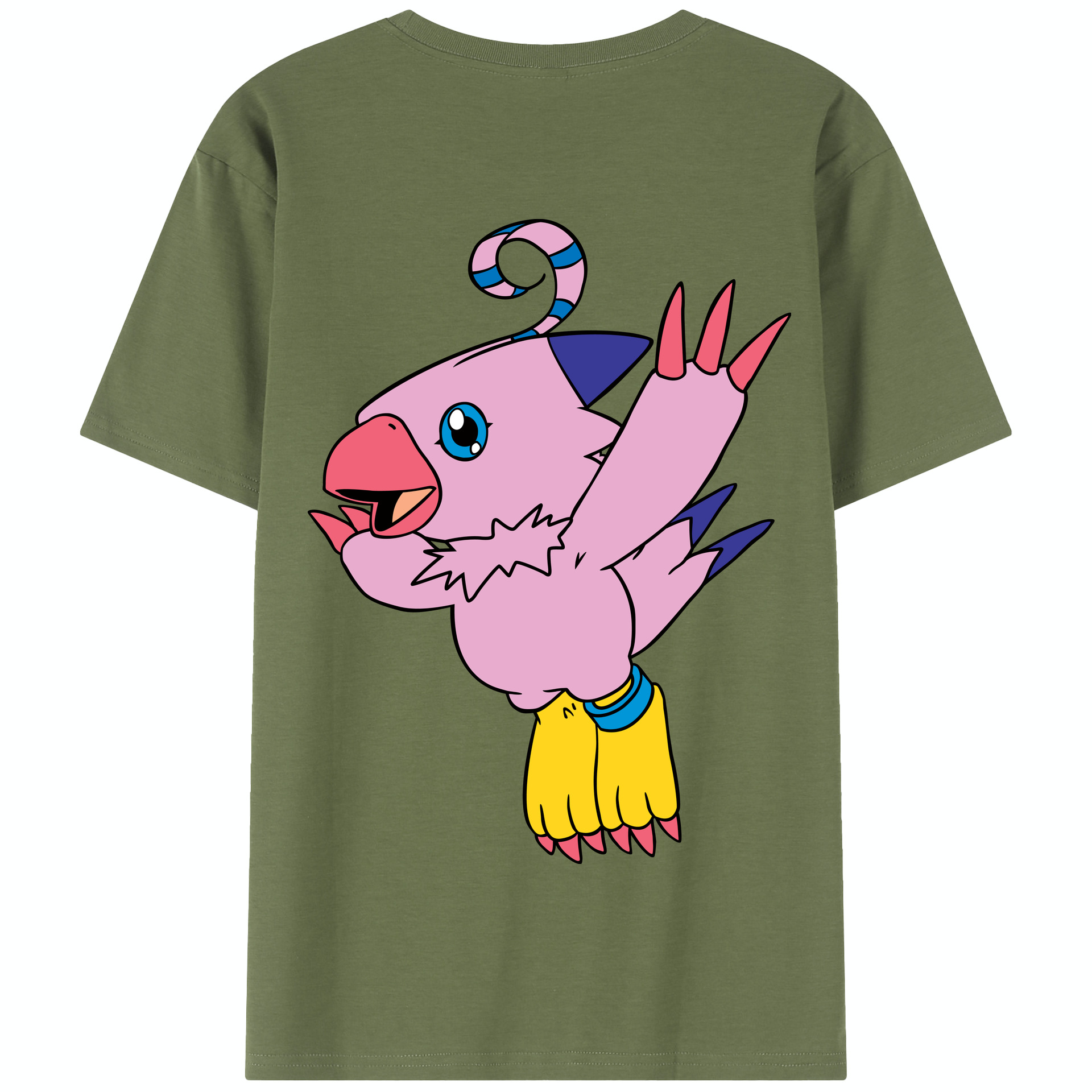 （画像用） Digimon デジタルモンスター/デジモン 綿100％半袖Tシャツ（背面プリント）